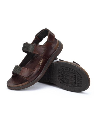 Sandalia plana piel velcro - PIKOLINOS M0B-0122 - olmo