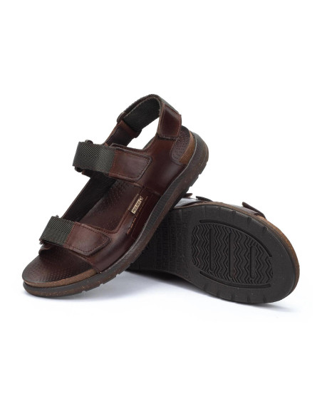 Sandalia plana piel velcro - PIKOLINOS M0B-0122 - olmo