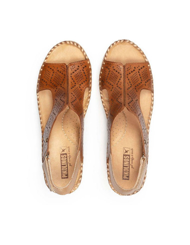 Cuña piel grabada - PIKOLINOS W3Z-1175C1- brandy