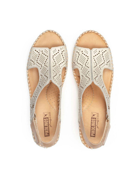 Cuña piel grabada - PIKOLINOS W3Z-1175C1- nata