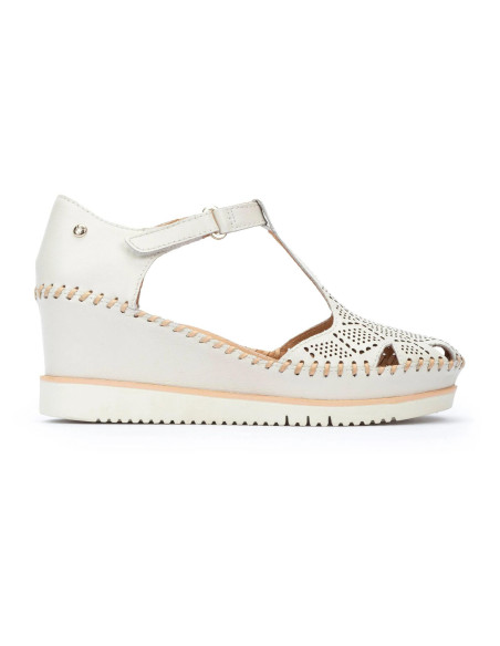 Sandalia en cuña semiabierta- PIKOLINOS W3Z-1991- nata