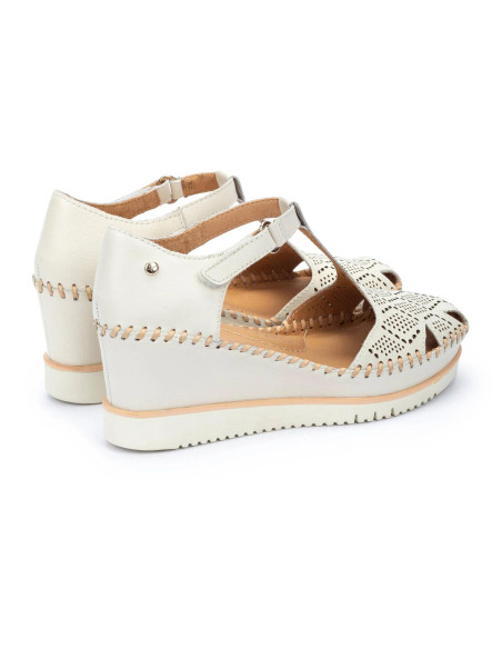 Sandalia en cuña semiabierta- PIKOLINOS W3Z-1991- nata