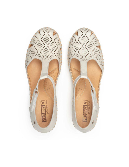 Sandalia en cuña semiabierta- PIKOLINOS W3Z-1991- nata