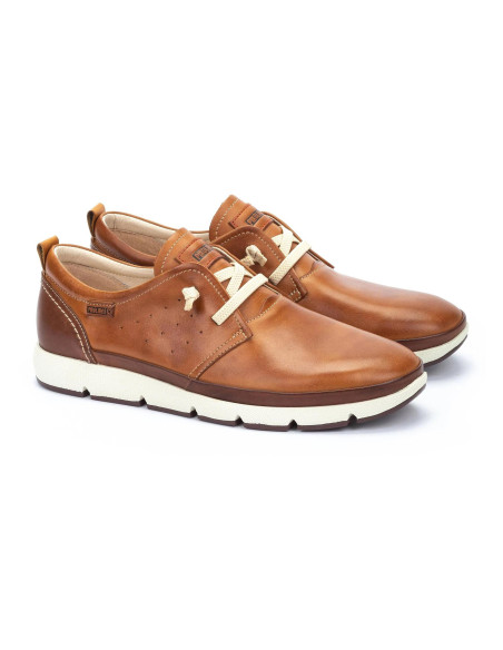 Deportivo con elásticos y calce extra - PIKOLINOS M4A-4266C1- cuero