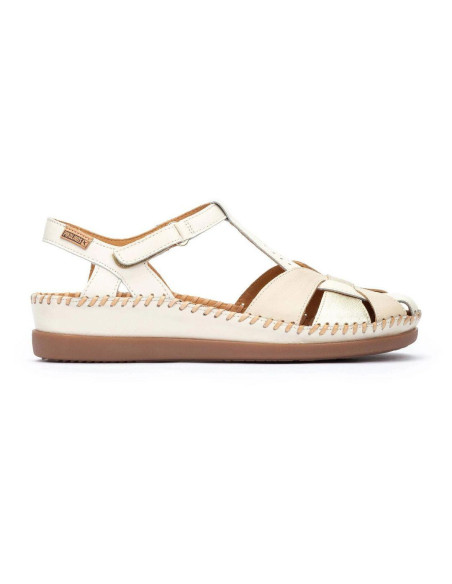 Zapato semiabierto piel con velcro- PIKOLINOS W8K-0847C1- nata