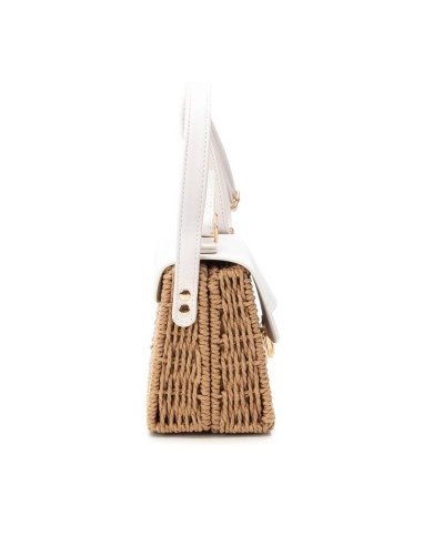 Bandolera rafia boton - XTI 184429 - blanco