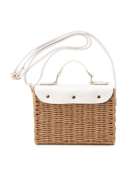 Bandolera rafia boton - XTI 184429 - blanco