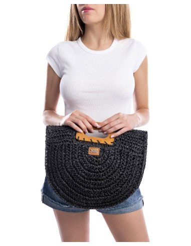 bandolera rafia mano - XTI 184424 - negro