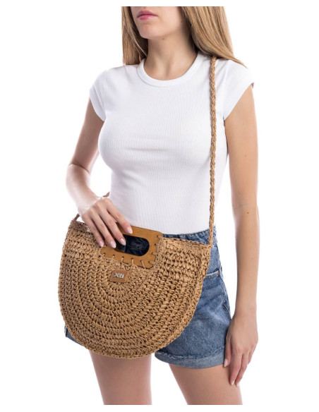 bandolera rafia mano - XTI 184424 - taupe