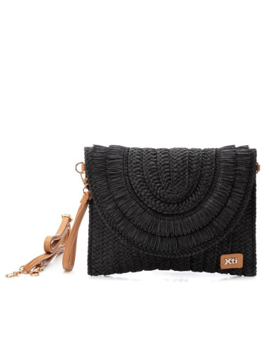 Bolso rafia solapa - XTI 184425 - negro