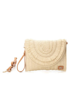 Bolso rafia solapa - XTI 184425 - hielo