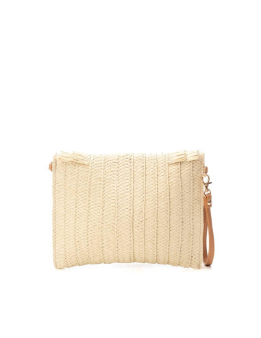 Bolso rafia solapa - XTI 184425 - hielo