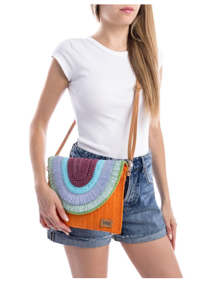 Bolso rafia solapa - XTI 184425 - Multicolor