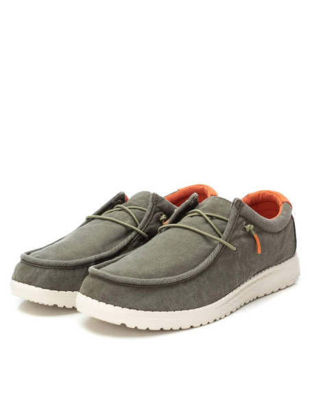 Zapatilla lona hombre extralight cierre elástico - REFRESH 171928 - kaki