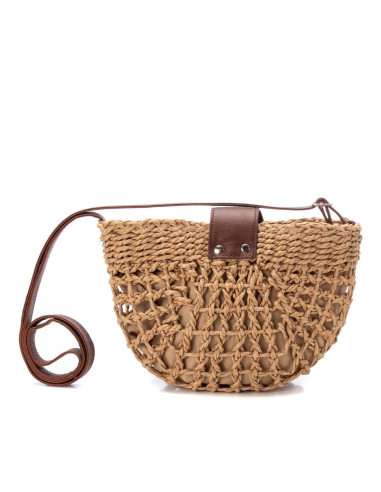 Bolso pequeño rafia asa - XTI 184430 - taupe
