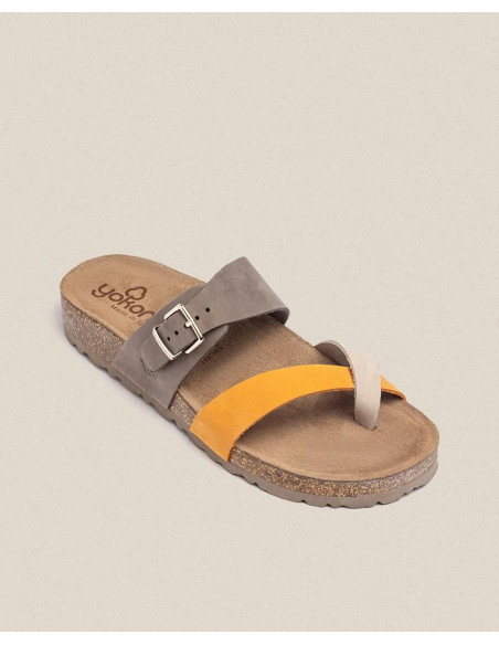 Bio plana piel esclava - YOKONO JERBA-091 - pardo