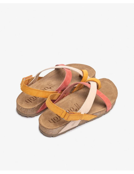 Sandalia bio piel plana - YOKONO JERBA-718 - mango