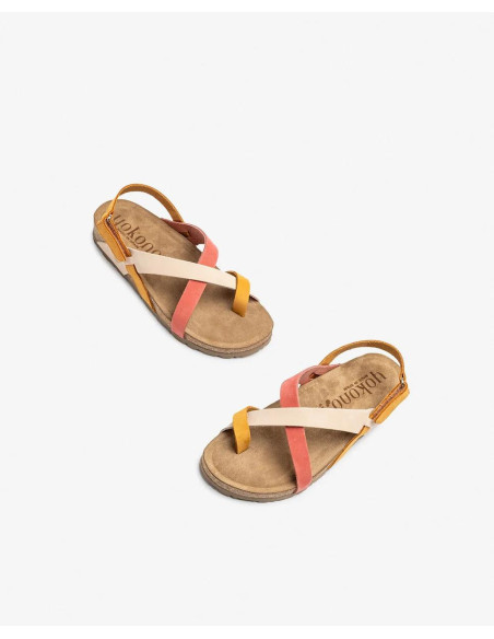 Sandalia bio piel plana - YOKONO JERBA-718 - mango