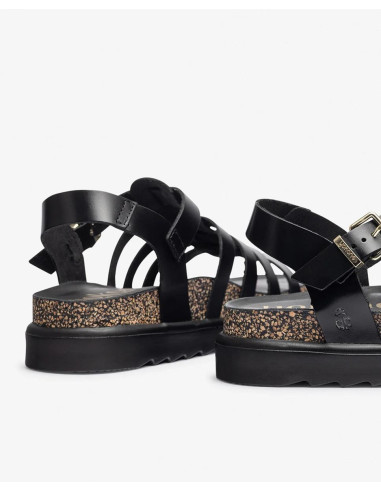 Sandalia plana - YOKONO tunez -107 - negro