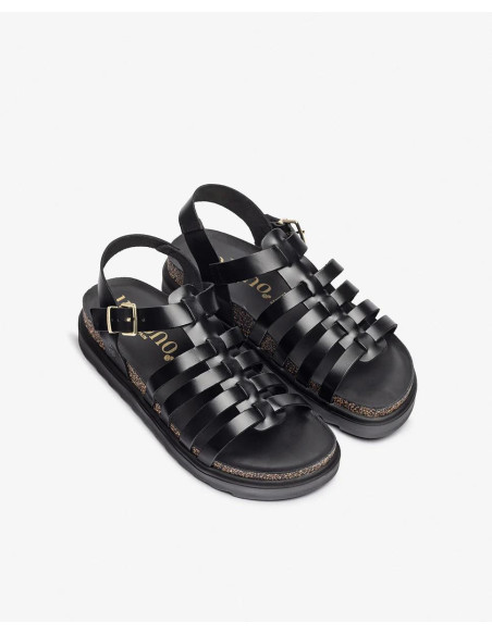 Sandalia plana - YOKONO tunez -107 - negro