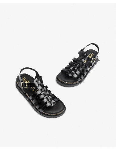 Sandalia plana - YOKONO tunez -107 - negro