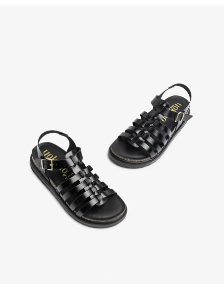 Sandalia plana - YOKONO tunez -107 - negro