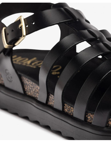 Sandalia plana - YOKONO tunez -107 - negro