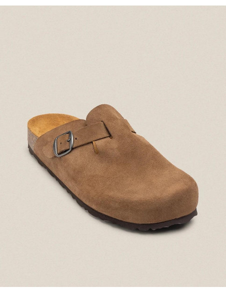 Zueco bio serraje hebilla - YOKONO ZUECO-599 - marrón