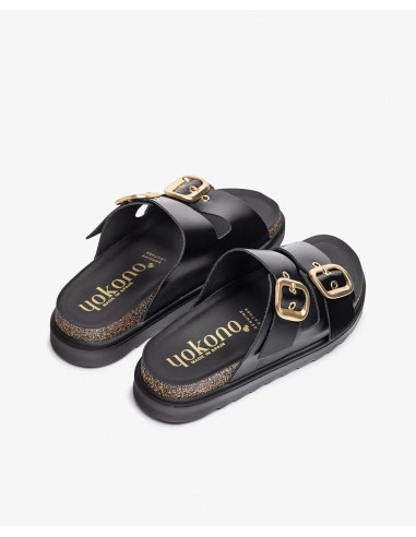 Sandalia de plataforma  - YOKONO tunez-130 - negro