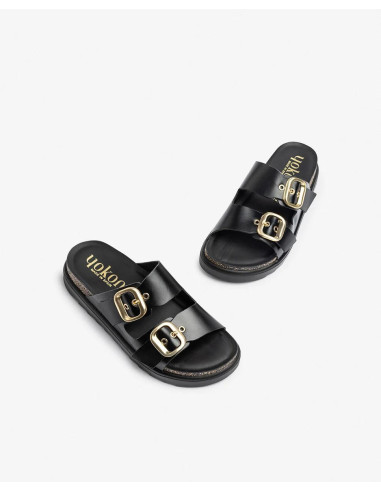 Sandalia de plataforma  - YOKONO tunez-130 - negro