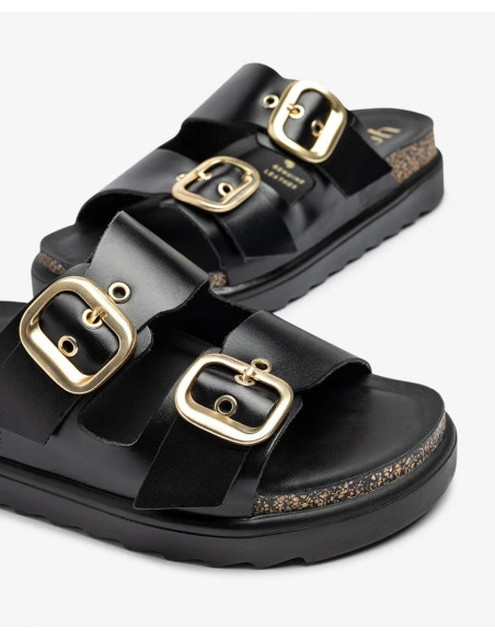 Sandalia de plataforma  - YOKONO tunez-130 - negro