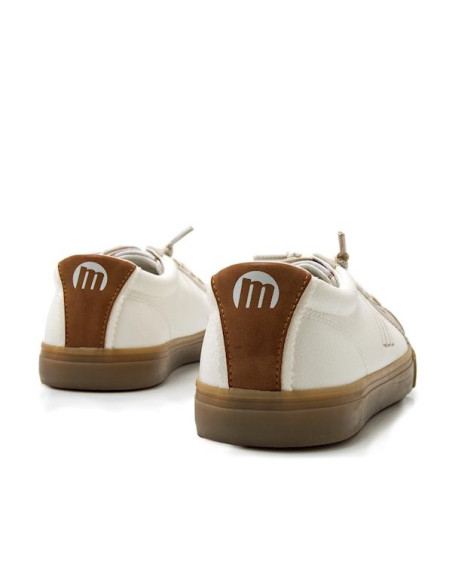 Zapatilla blanca piso caramelo - MUSTANG 60615 - blanco