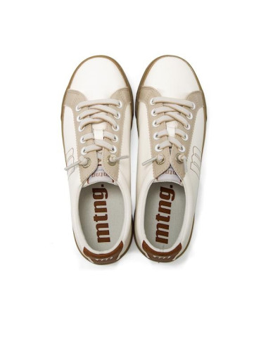 Zapatilla blanca piso caramelo - MUSTANG 60615 - blanco