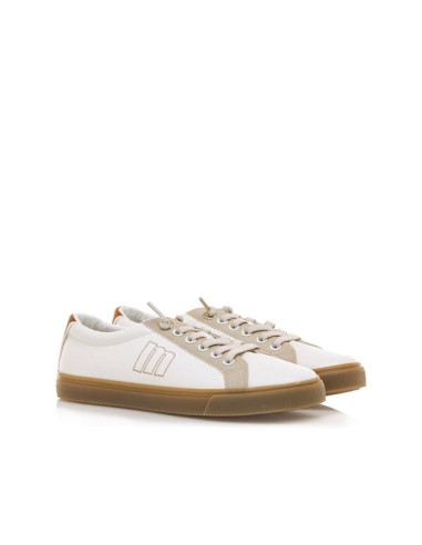 Zapatilla blanca piso caramelo - MUSTANG 60615 - blanco