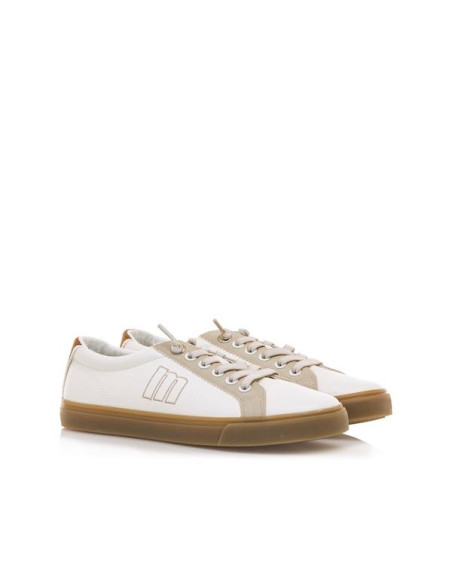 Zapatilla blanca piso caramelo - MUSTANG 60615 - blanco