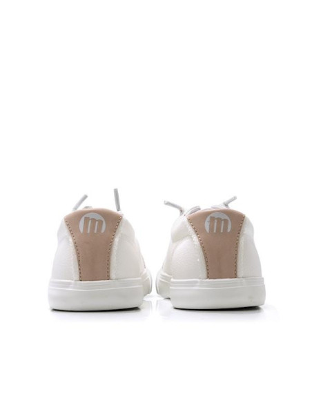 Zapatilla blanca nude de mujer - MUSTANG 60615 - blanco