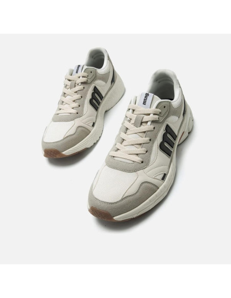 Zapatillas blancas Daddy de hombre - MUSTANG 84781- blanco
