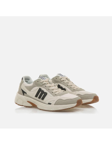 Zapatillas blancas Daddy de hombre - MUSTANG 84781- blanco