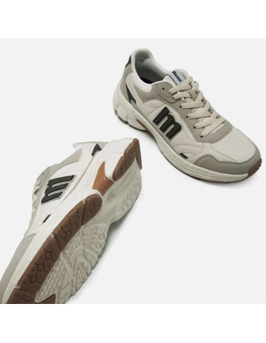 Zapatillas blancas Daddy de hombre - MUSTANG 84781- blanco
