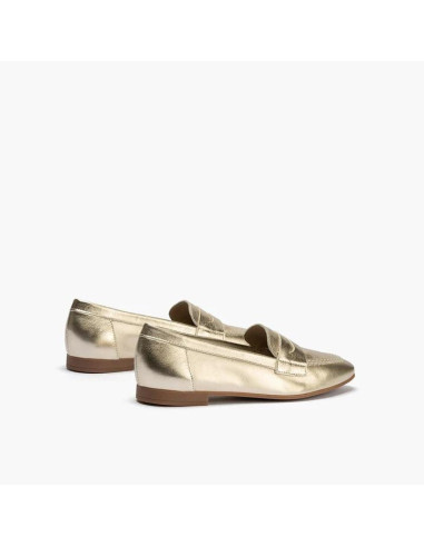 Mocasin mujer en piel laminado - PITILLOS 10471 - oro