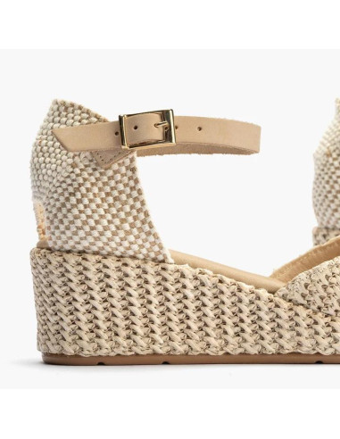 Valenciana cuña pala en rafia - PITILLOS 10620 - natural