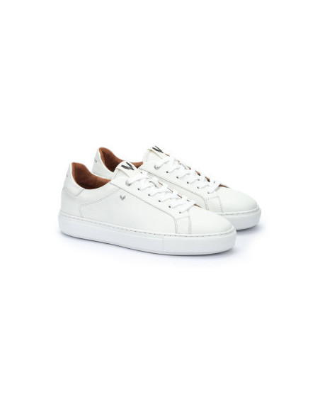 Deportivo piel cordones- MARTINELLI 1738-2950S - blanco