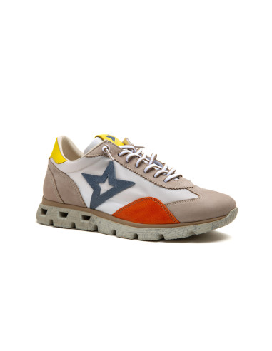 Deportivo chico estrella y cordón elástico - CETTI C1259 - blanco