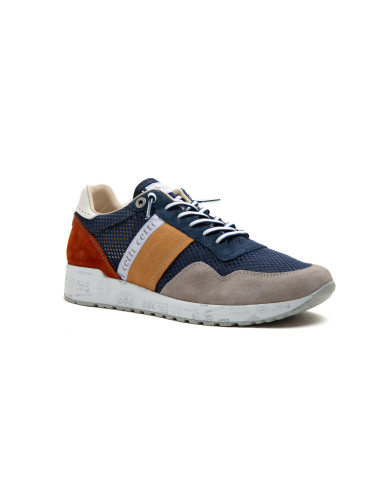 Deportivo chico en rejilla con cordon elástico - CETTI C1370 - azul