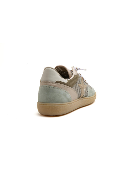 Deportivo chico en rejilla con cordon elástico - CETTI C1385 - verde