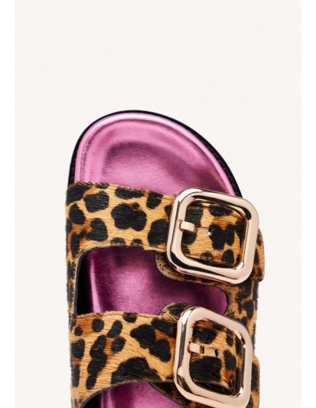 Sandalias piel bio hebillas MIFFLIN - GIOSEPPO 75453 - leopardo