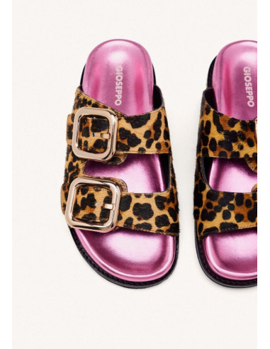Sandalias piel bio hebillas MIFFLIN - GIOSEPPO 75453 - leopardo