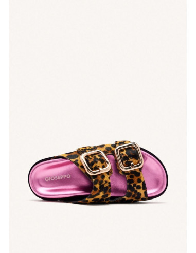 Sandalias piel bio hebillas MIFFLIN - GIOSEPPO 75453 - leopardo