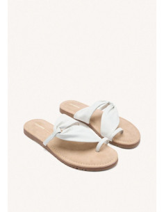 Sandalia tubular mujer con dedo - GIOSEPPO 75562 - blanco