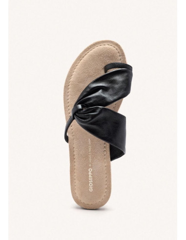 Sandalia tubular mujer con dedo - GIOSEPPO 75562 - negro
